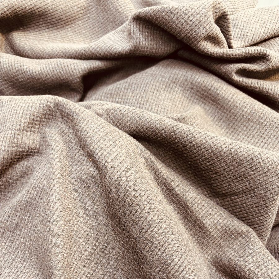 Rejenere Waffle Koyu Bej